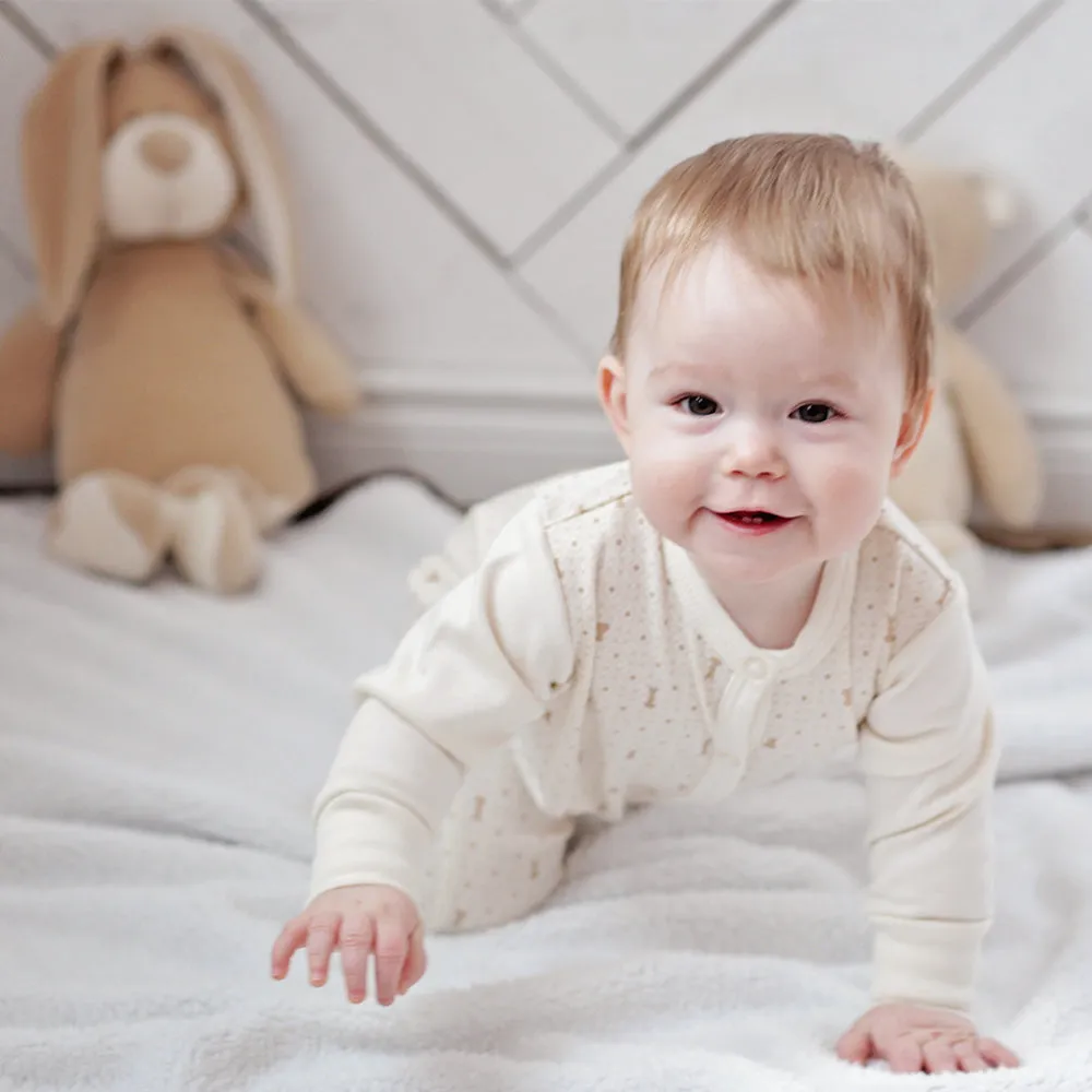 Sleepsuit with print BROWN