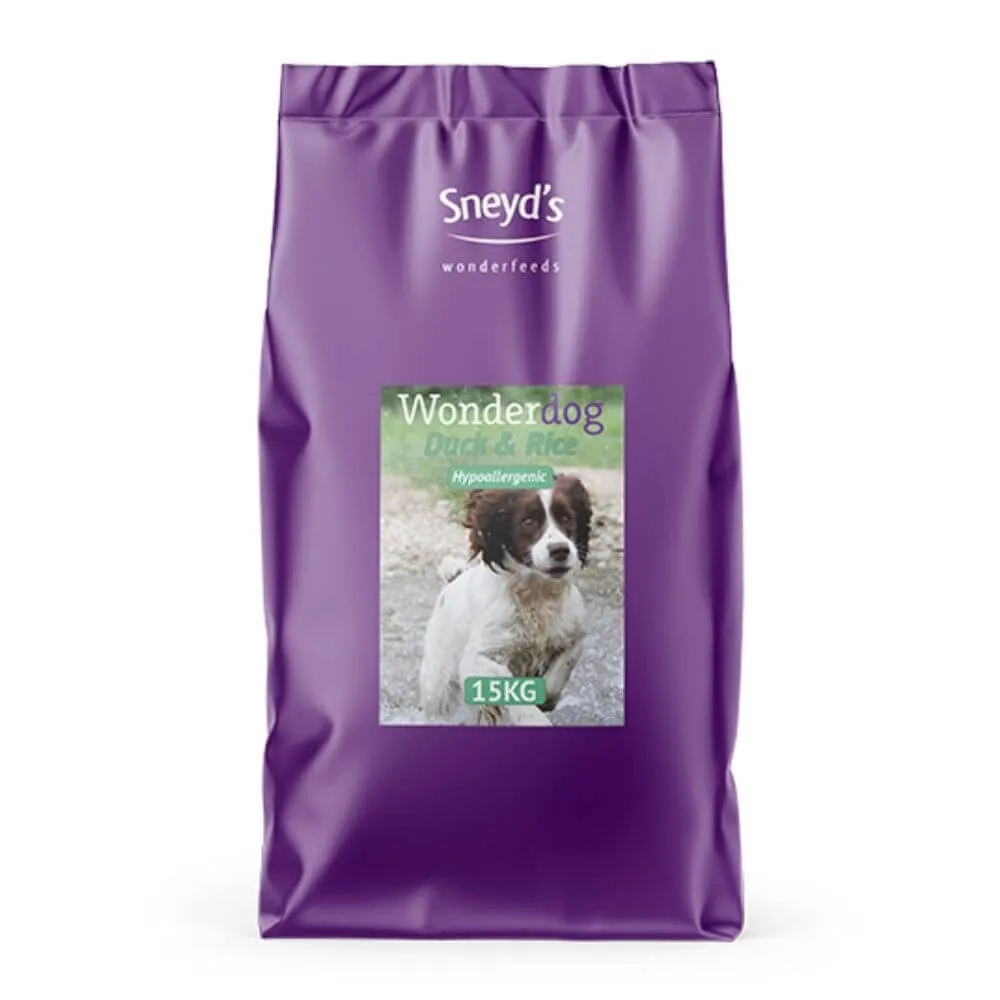 Sneyds Wonderdog Premium Hypoallergenic Duck & Rice with Joint Care 15kg