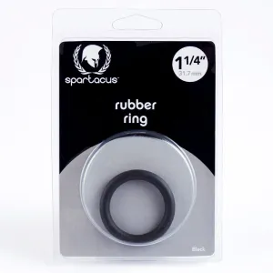 Spartacus Rubber Cock Ring 1.25in. (Black)