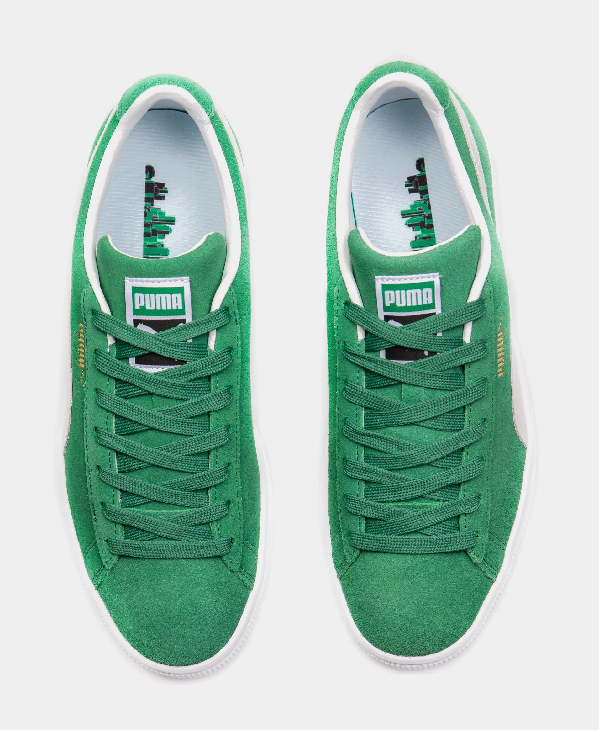 Suede Classic 21 Mens Lifestyle Shoe (Green/White)