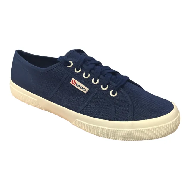 Superga 2750-nakedcotu scarpa sneeakers in tela S0000010 X1Y blue mid