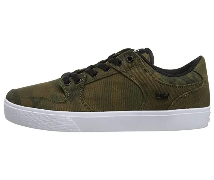 Supra scarpa sneakers da uomo in tela Vaider LC S86017 verde mimetico