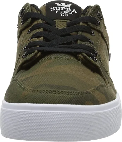 Supra scarpa sneakers da uomo in tela Vaider LC S86017 verde mimetico