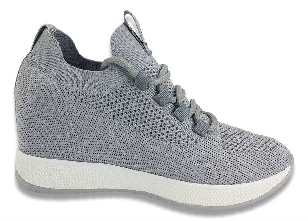 The new fashion of textile shoes gray sports shoes, daily women's sports shoes