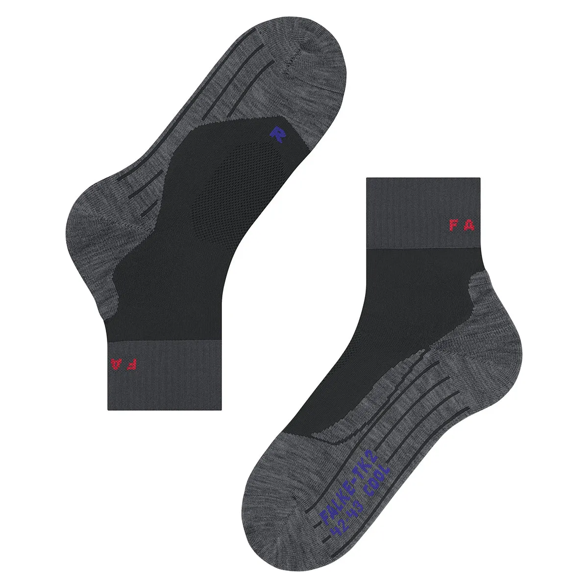 TK2 Explore Cool Short Trekking Socks - Black