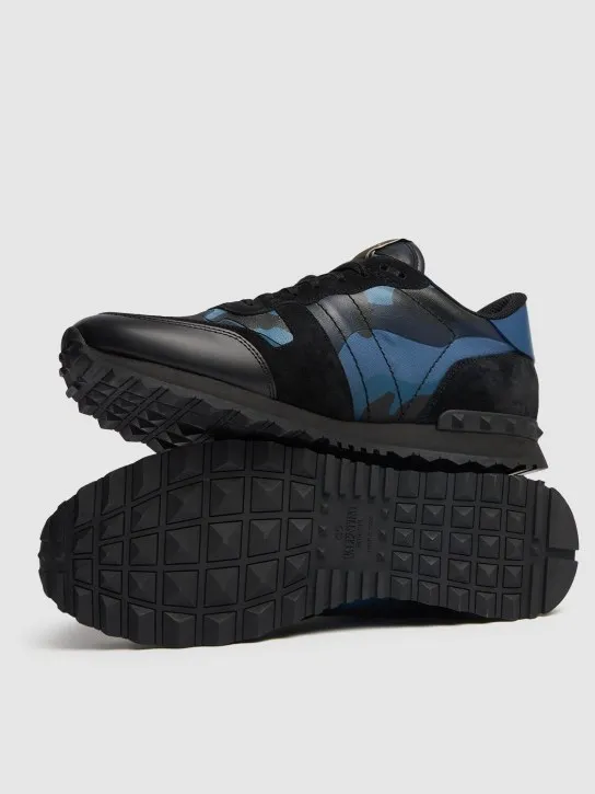 Valentino Garavani   Rock Runner leather sneakers 