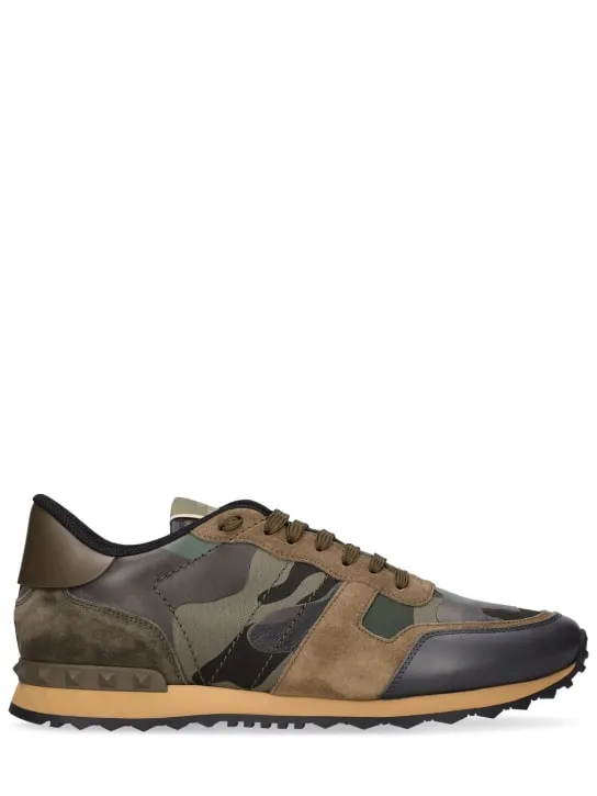 Valentino Garavani   Rock Runner leather sneakers 