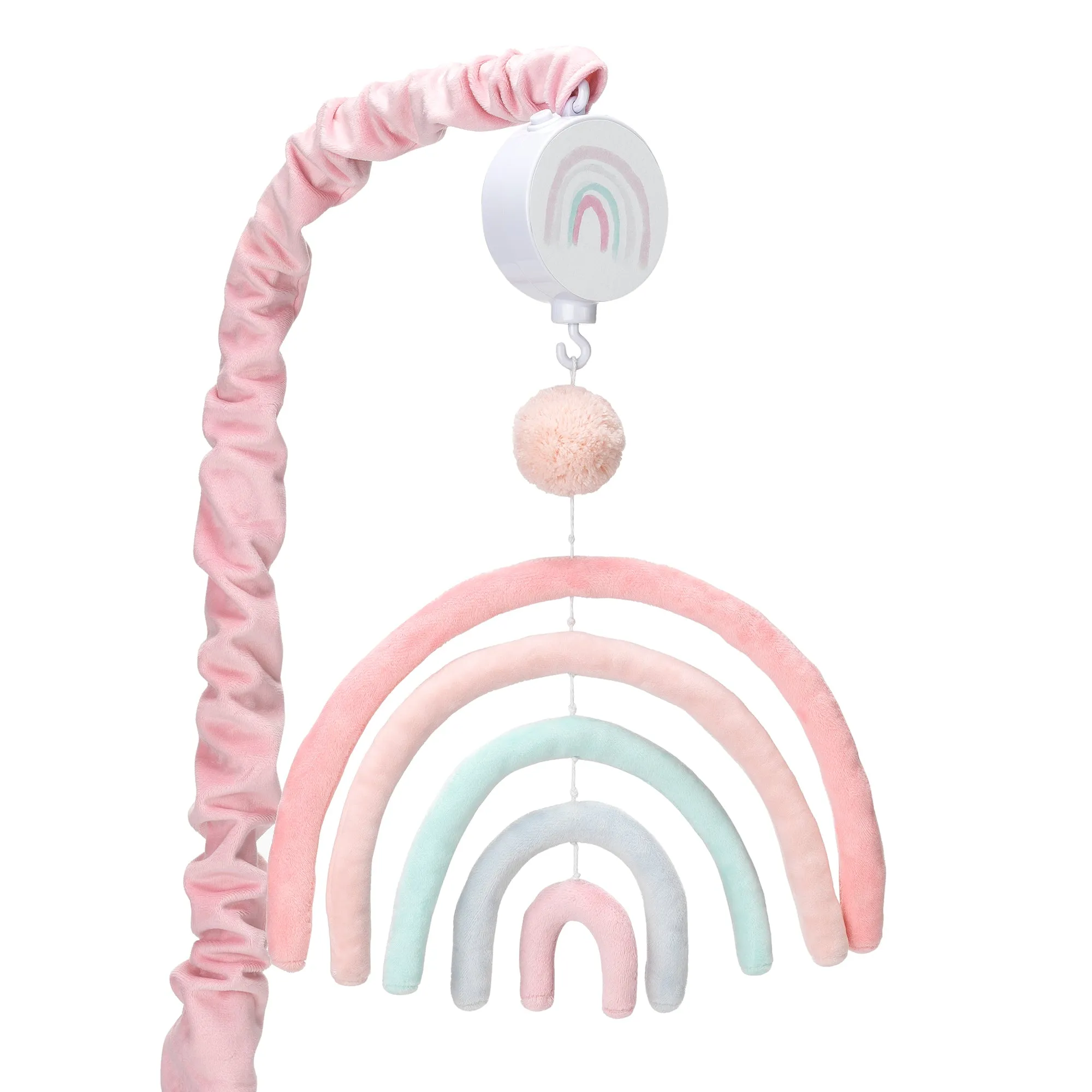 Watercolor Pastel Musical Baby Crib Mobile