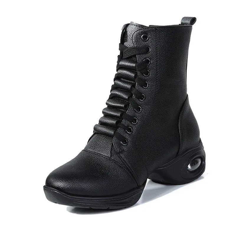 Women's Leatherette Boots Jazz With Lace-up Dance Boots/Dance Shoes