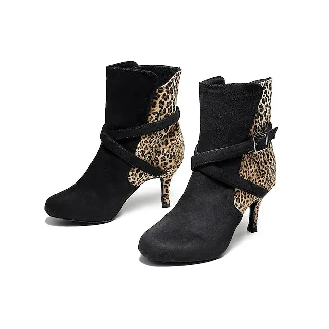 Women's  PU Leather Customized Heel Modern Shoes /Dance Boots