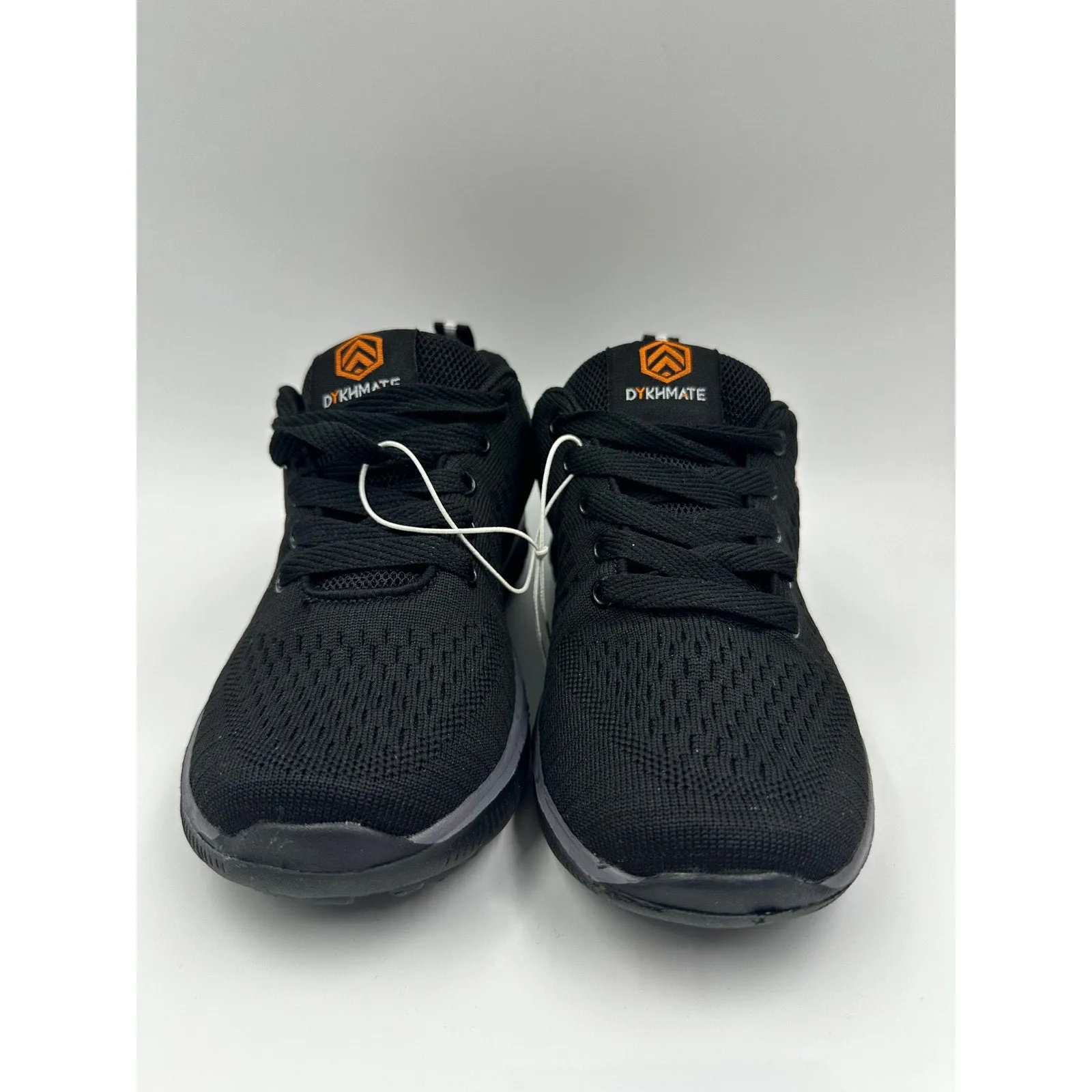 Women's Size 5.5, Low Top Black Sneaker w/ Gray Trim and Orange Accents