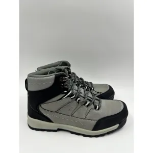 Women's Size 8, Gray and Black Women's Hikers with Rugged Rubber Toe Cap