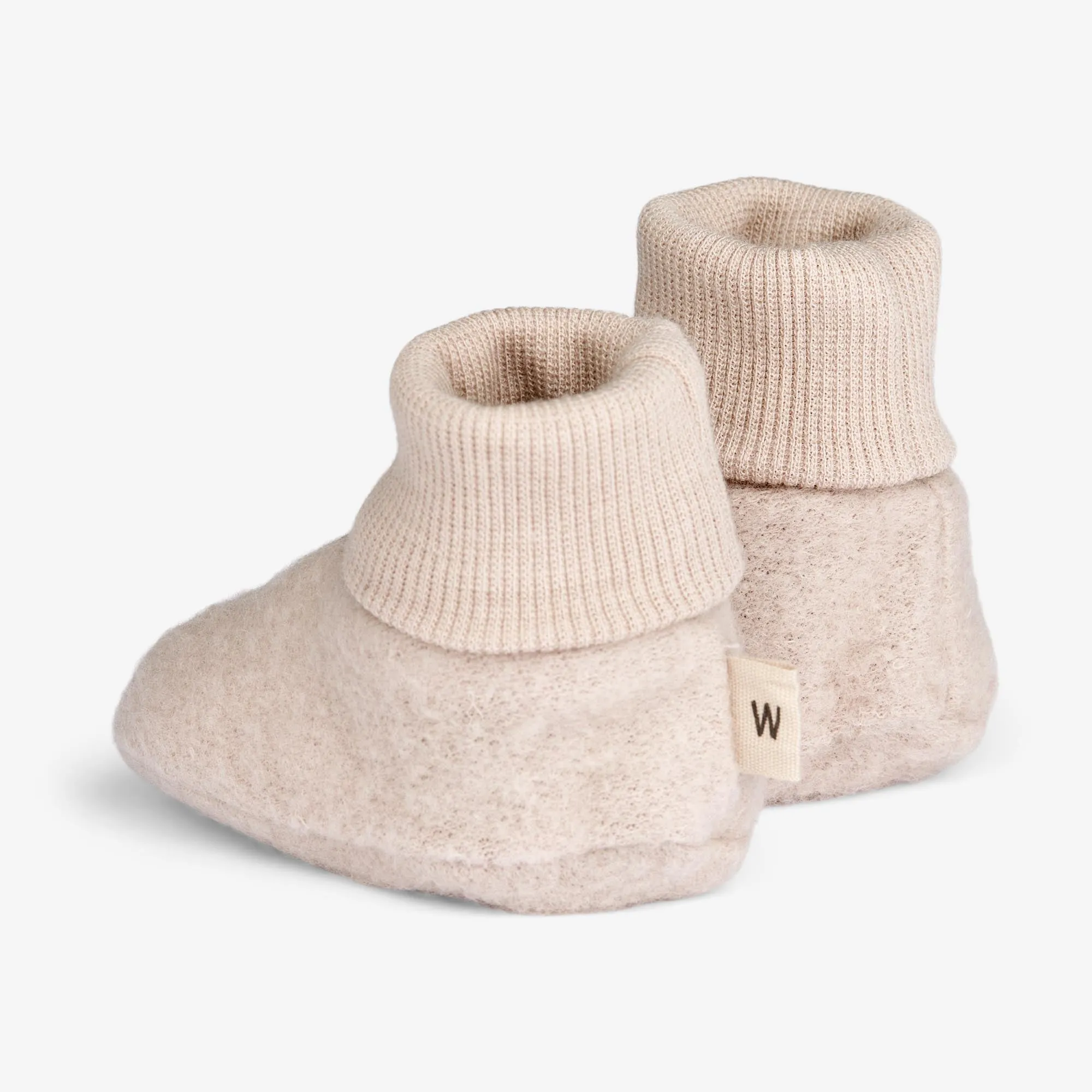 Wool Fleece Booties | Baby - pale lilac