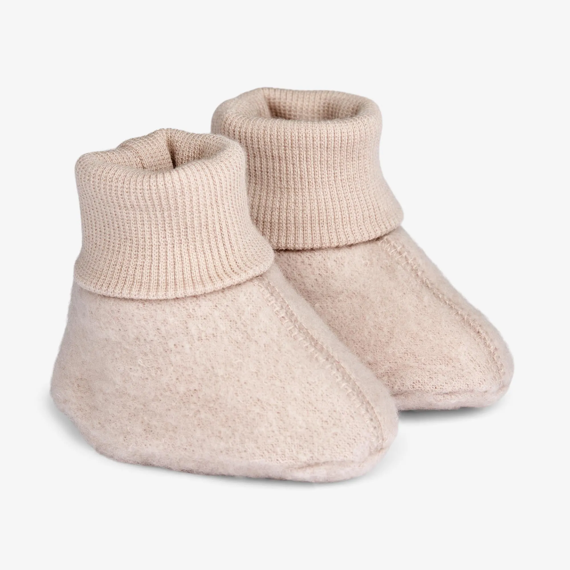 Wool Fleece Booties | Baby - pale lilac