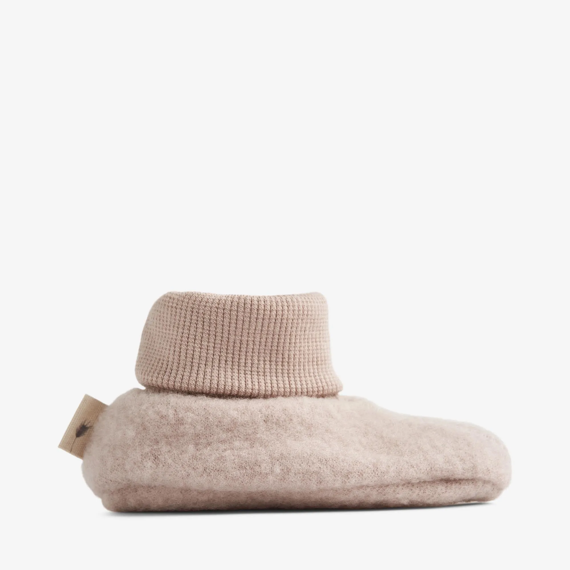 Wool Fleece Booties Lei - dry rose