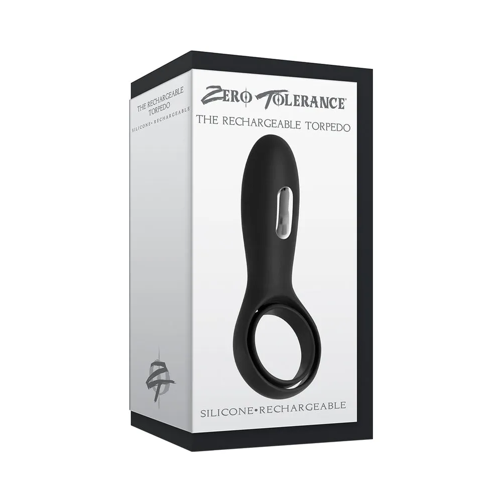 Zero Tolerance The Torpedo Rechargeable Vibrating Silicone Cockring Black