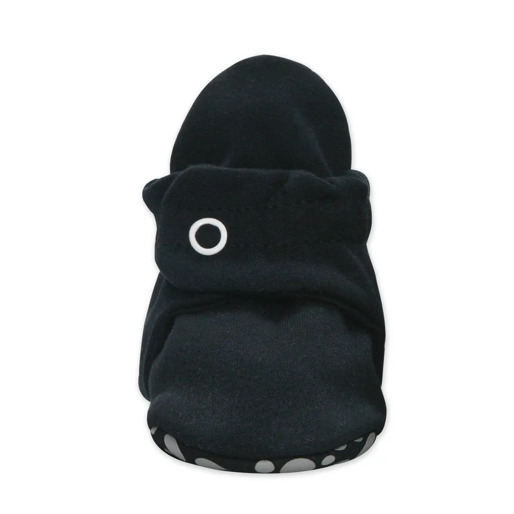 Zutano Cotton Gripper Baby Bootie Black - Retired